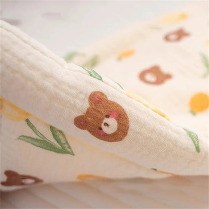 Atmungsaktives Babykissen mit Muster – Flaches Kinderwagen-Reisekissen für 0–12 Monate